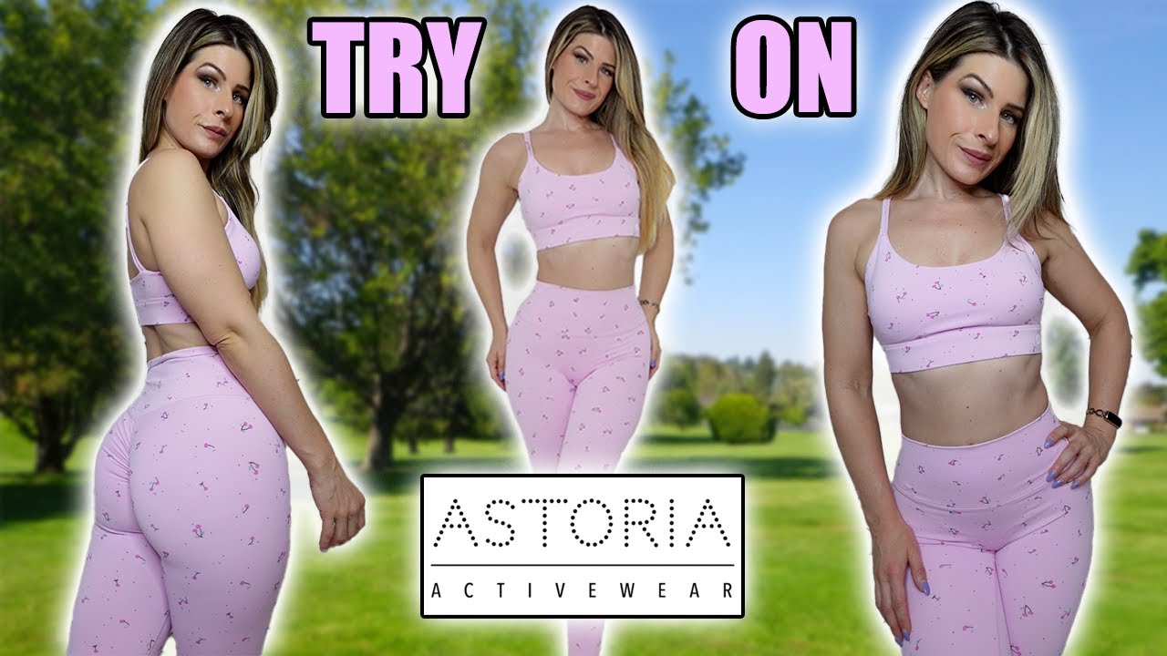 Pink Cherry Legging Set Try On 🩷 Astoria Activewear 