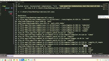 Sass常見編譯錯誤