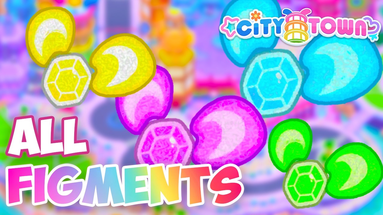 Where to find the ALL the FIGMENTS in City Town in Hello Kitty Island Adventure?