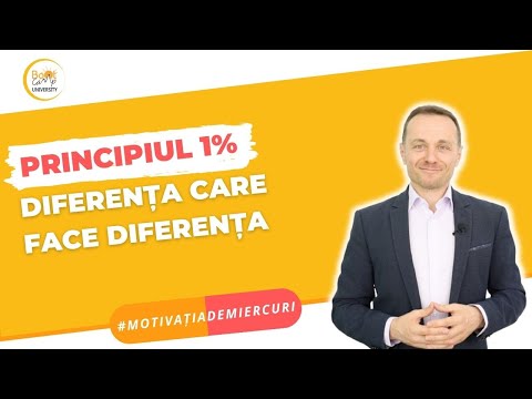 PRINCIPIUL 1% | Diferența Care Face Diferența