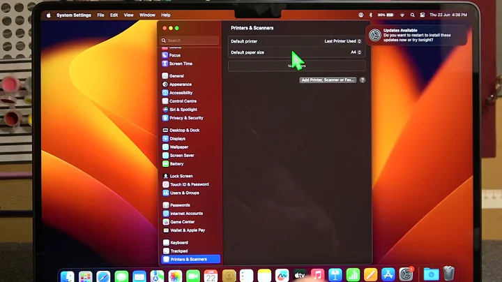 How To Change Default Printer For Macbook Air M2 2023