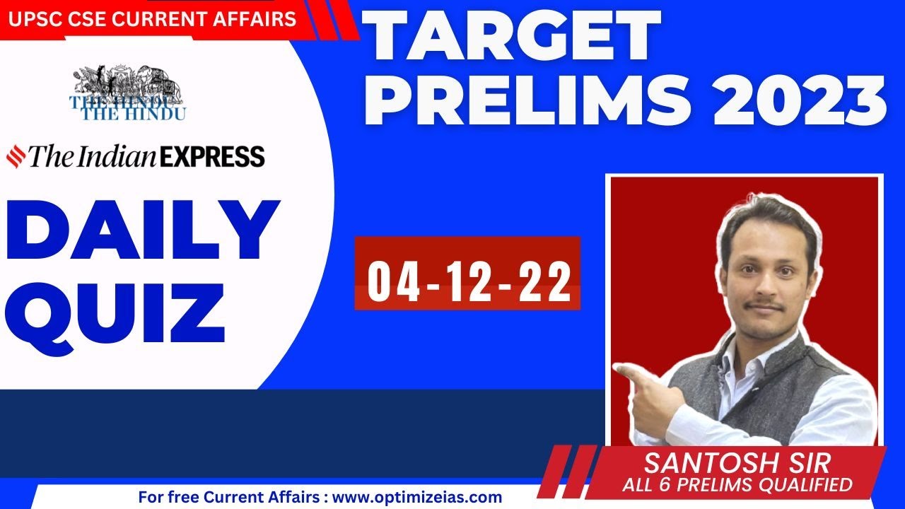 Daily UPSC Current Affairs Quiz 