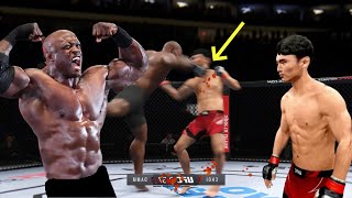 UFC4: 강력한 미국 복싱 챔피언 vs 최두호! 이 복싱 챔피언은 강력한 펀치로최두호를 치고 피를 흘렸습니다!