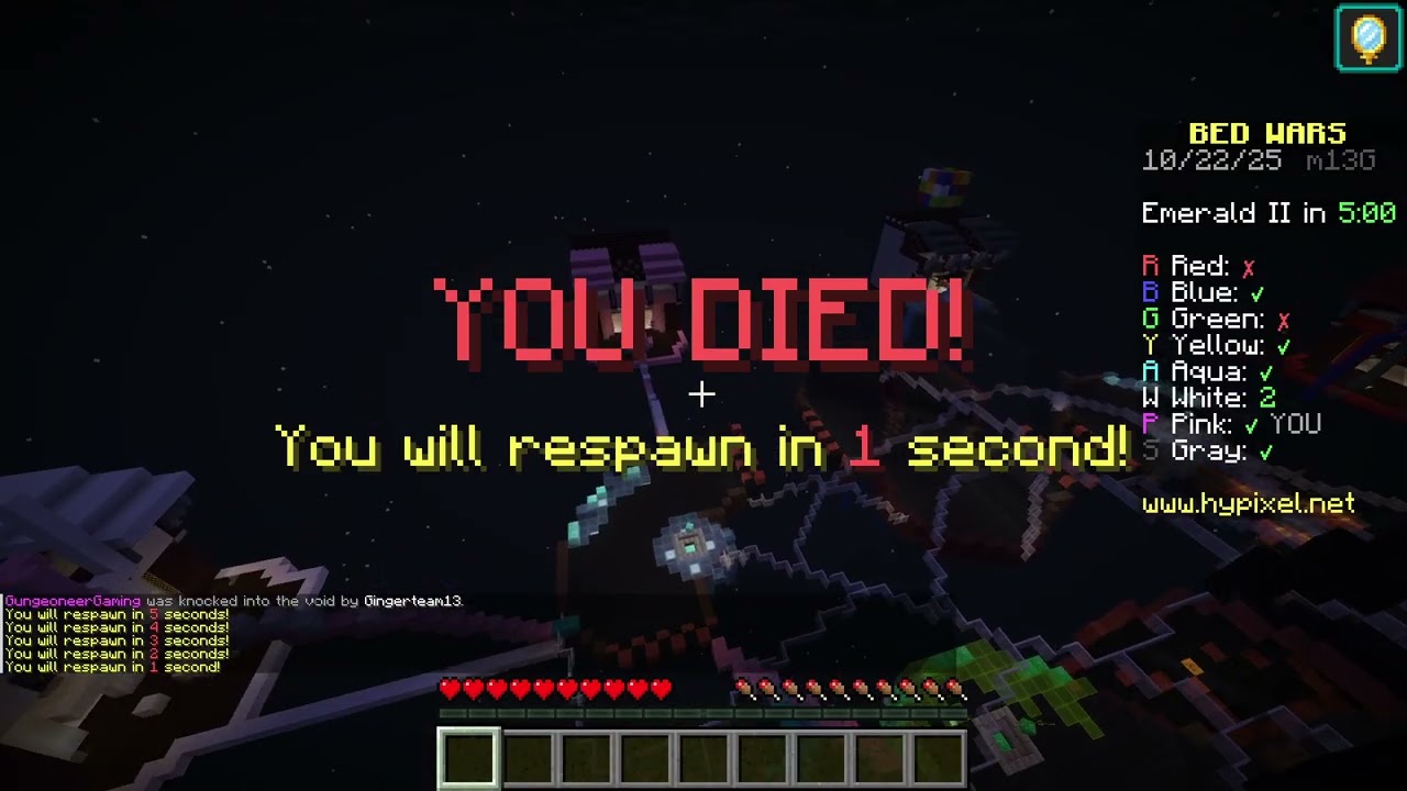 Playing A Duo Match Of Hypixel Bedwars