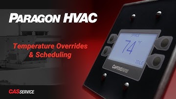 Paragon HVAC - HMI Scheduling and Temperature Overrides