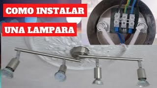 Como Instalar Y Conectar Una Lámpara Del Salón O Habitaciones