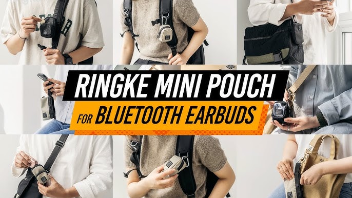 Ringke Mini Pouch [Bucket Bag] with O Ring Carabiner, Nylon Carrying Pouch  Small Bag for AirPods, Ga…See more Ringke Mini Pouch [Bucket Bag] with O