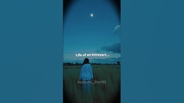 Life of an introvert 😞✨ #music #intovert #introvertlife