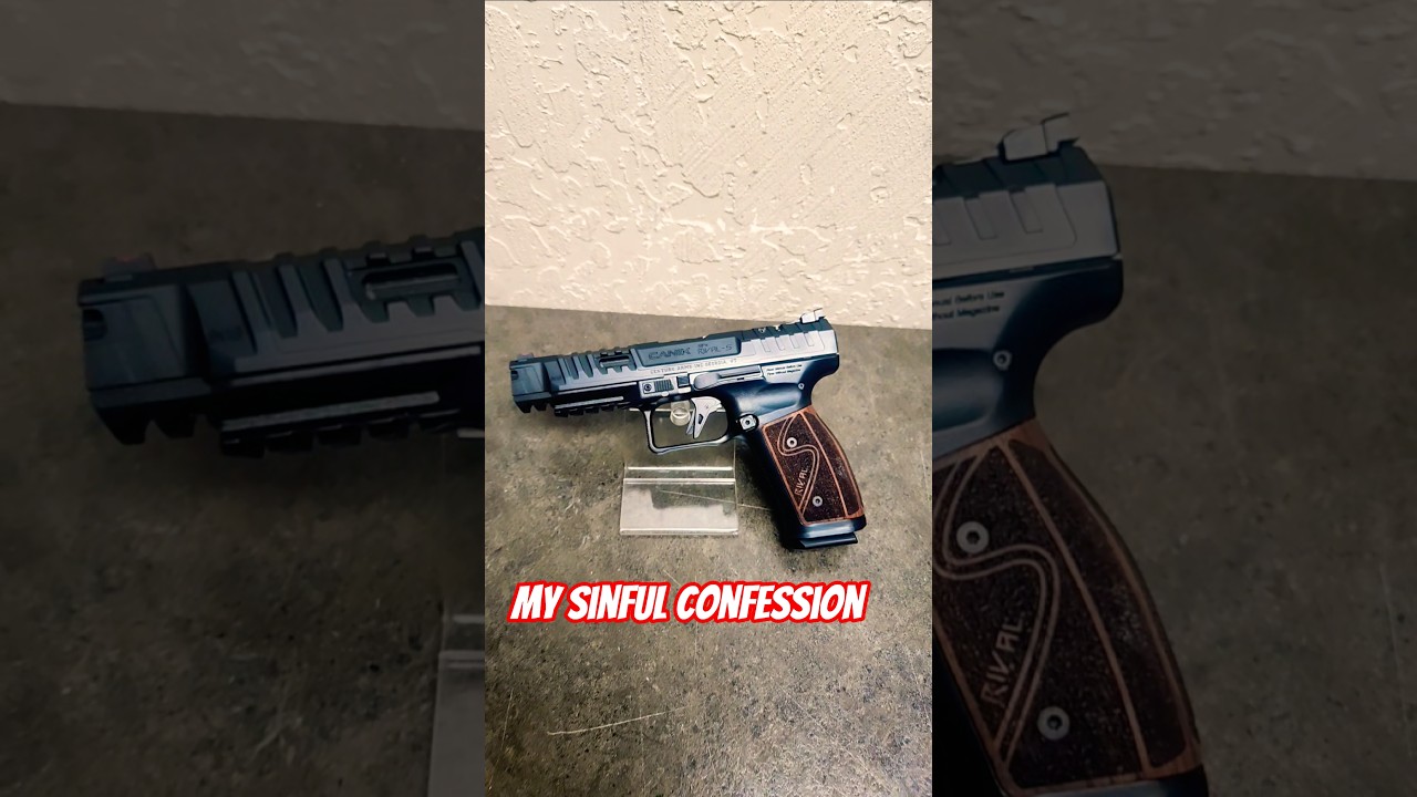 The Canik Rival S with wood grips is an obsession! 🤩