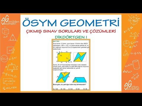 ÖSYM | ÇIKMIŞ SORULAR | GEOMETRİ | DİKDÖRTGEN I | (PDF EKLİ)