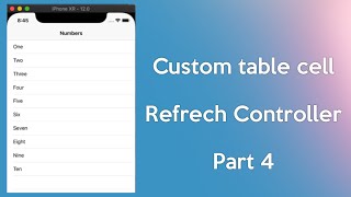 Add Pull to Refresh Feature to Table View Cell Swift 5 | Part 4