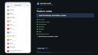 Feature Codes, Attributes and COGO on an iPhone: Inverse, Traverse, Curves — OpenSurvey3D