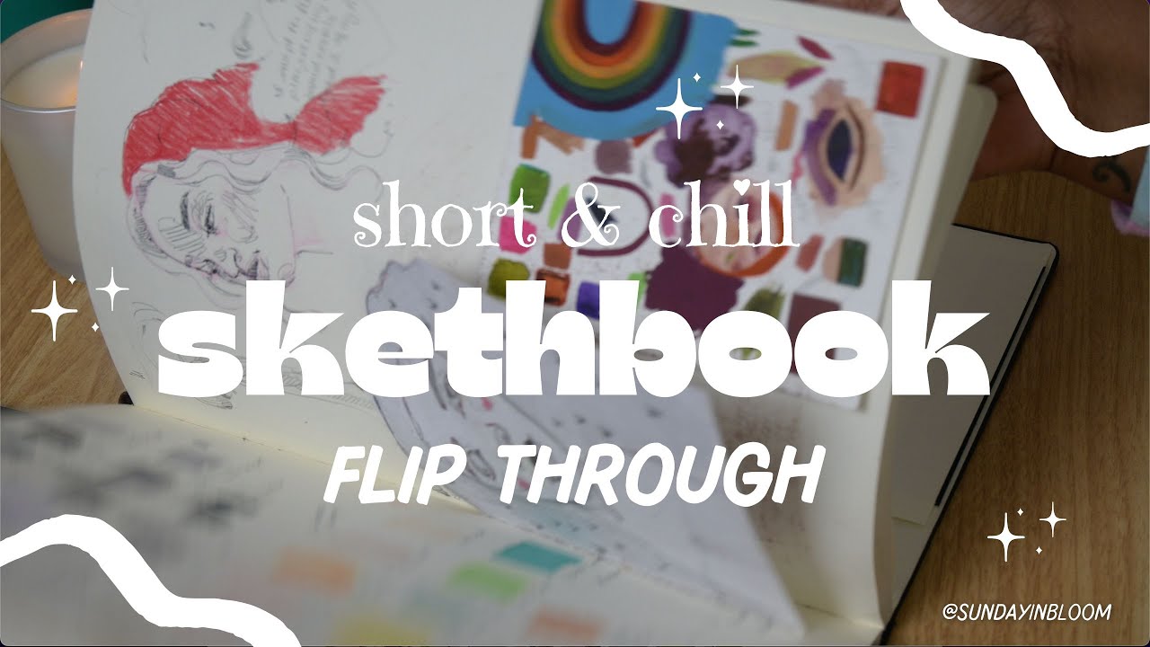My First FINISHED Moleskine Sketchbook! | Flip through | No Talking ...