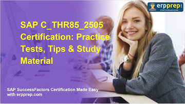 SAP C_THR85_2505 Certification: Practice Tests, Tips & Study Material