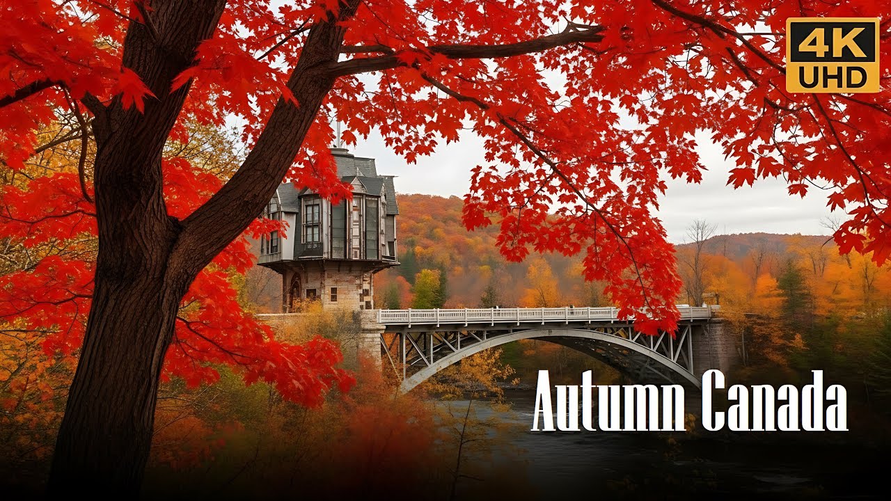 Autumn Canada 4K 🌿 Soothing Autumn Sounds for Relaxation and Meditation
