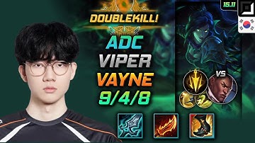 Vayne Adc Build Viper Blade of The Ruined King Lethal Tempo - LOL KR Challenger Patch 15.11