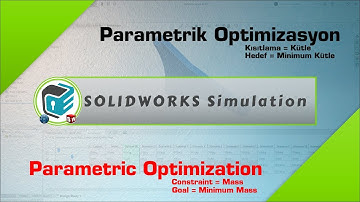 SOLIDWORKS Simulation - Parametric Optimization | Constraint = Mass | Goal = Minimum Mass