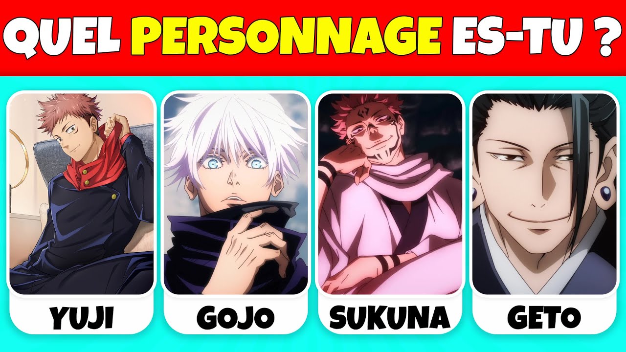 Quel PERSONNAGE de JUJUTSU KAISEN es-tu ?🔥 | Yuji, Satoru, Sukuna
