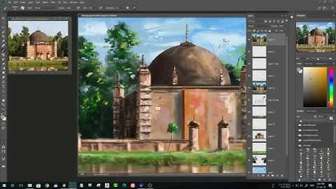 Photoshop Digital Painting (Timelapse) - Architecture Study
