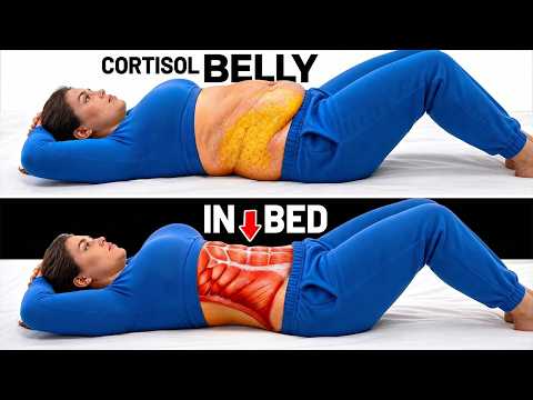 Day 5/6: Belly Finally Flat | 12 Min Bed Yoga Release - Sometic