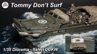 1/35 WW2 Diorama (full build with realistic seascape) - D-Day - Italeri DUKW - Tommy don't surf