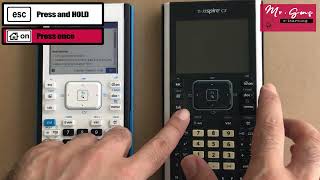 Nspire Tutorial #20: Resetting the Press-to-Test (PTT) mode