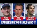 Mike Sullivan, Matthew Robertson and Alexis Lafreniere discuss the Rangers win over Montreal