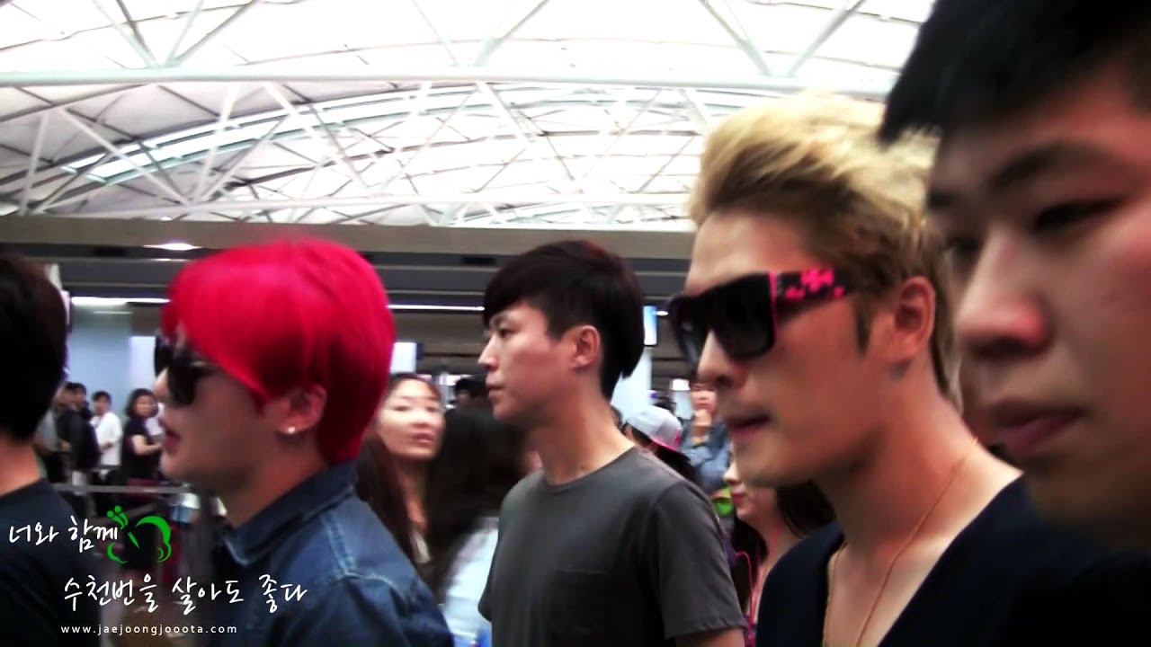 140829 JYJ Incheon Airport - JaeJoong