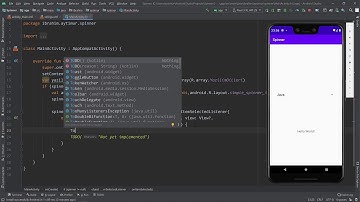 31. Android Studio ile Spinner Kullanımı
