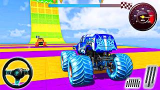 Monster Truck Mega Ramp | Extreme  Blue Thunder Stunt Racing Truck | Android Gameplay screenshot 1
