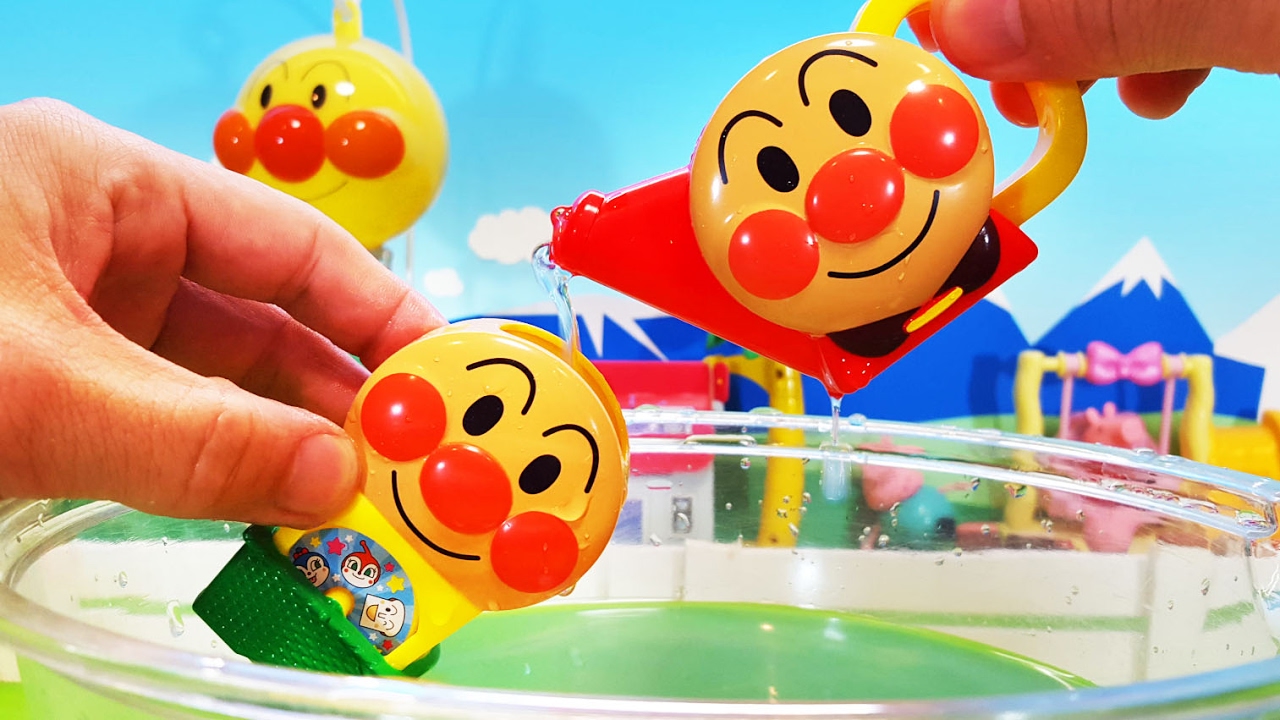 アンパンマンおもちゃアニメ お風呂おもちゃ 水遊び❤ おふろでたのしい！アンパンマン animation Anpanman Toy