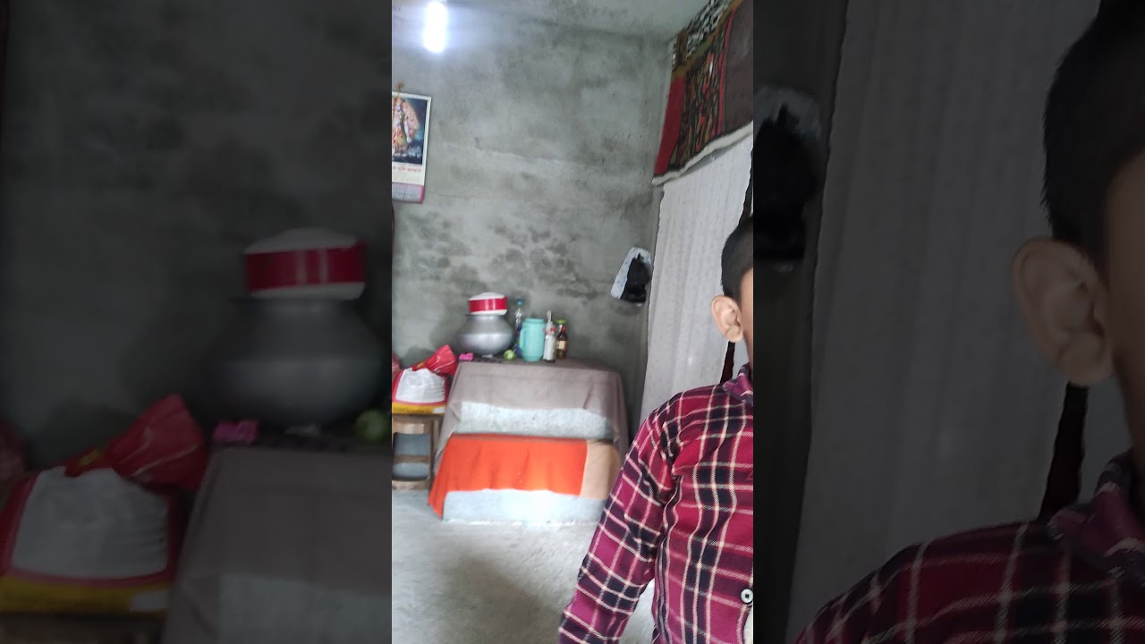 Innocent baby talking with funny