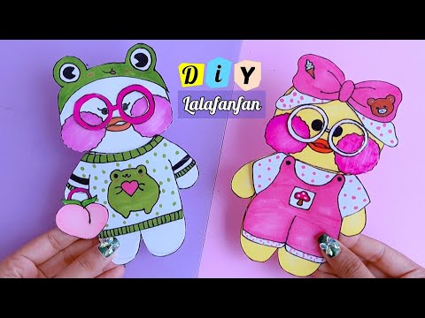 DIY Lalafanfan PAPER DUCK / How to draw a duck Lalafafan and