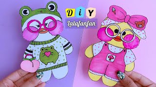 (2nd part) DIY Lalafanfan PAPER DUCK /How to draw a duck Lalafafan and clothes / Tonni art and craft