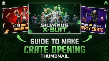 How To Make Crate Opening Thumbnail On Android || Cool Gaming Thumbnail Tutorial.
