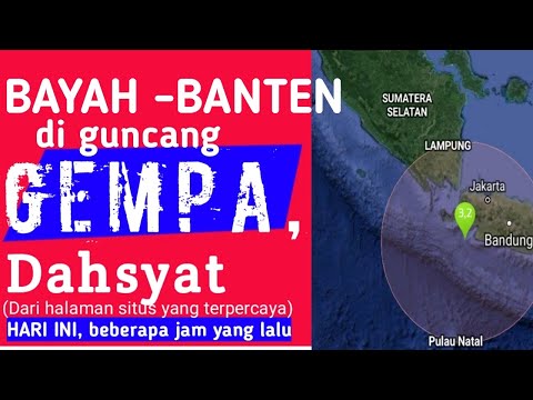 gempa bumi BAYAH-BANTEN BMKG gempa terkini 8 februari 2021