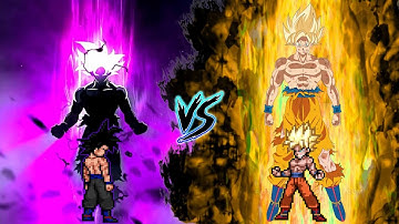 😯1000 YEARS OLD GOKU TP OP V3 VS GOKU SSJ DAMAGED IN JUMP FORCE MUGEN
