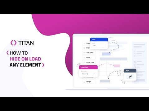 Titan Web: How to Hide on Load Any Element