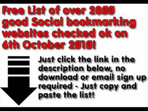 Social Bookmarking Backlinks