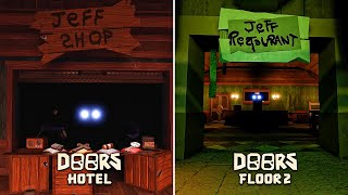 DOORS Hotel VS DOORS Floor 2 - Jeff Shop (Roblox Comparison)