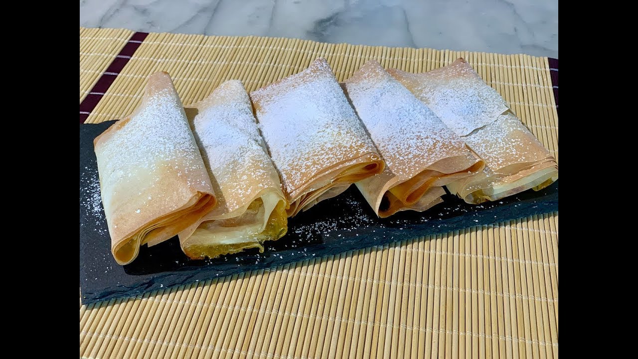 Fagottini di pasta fillo alle mele croccanti fuori morbidi dentro | Apple Rolls crunchy soft