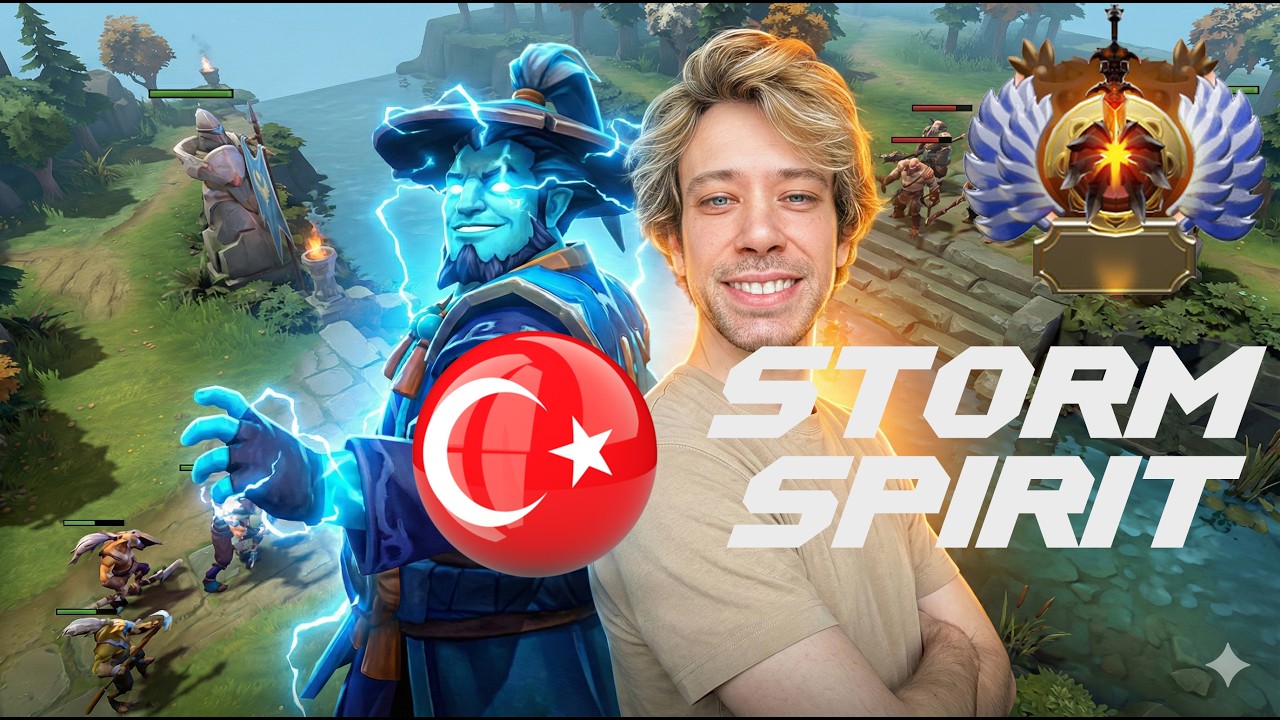 Dota 2 Türkçe TR | Storm Spirit Mid Lane | Dereceli / Immortal