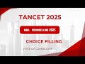 TANCET 2025 | MBA CHOICE FILLING | CHECK NOW #mba #tancet2025
