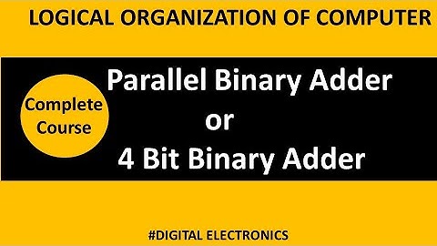 Binary Adder | 4 Bit Binary Adder | Parallel Binay Adder| BCA LOC | 4 bit parallel binary adder| loc