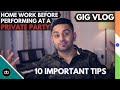 DJ HOMEWORK BEFORE DJING AT A PRIVATE PARTY | 10 TIPS THAT HELP ME ROCK A PRIVATE PARTY + GIG VLOG