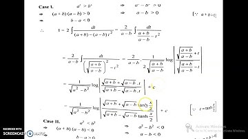 Integration of hyperbolic functions,lec 1
