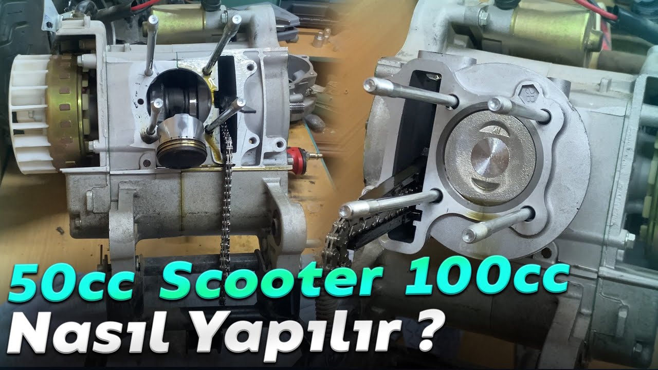 50cc Scooter 100cc Nasıl Yapılır ? | Mondial 50 Wing 100cc Dönüşüm | Bölüm 1