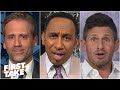 Max Kellerman's Giants draft strategy sparks a shouting match on First Take