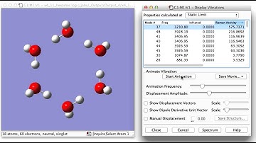 OH stretching mode in small water cluster