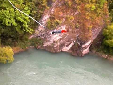 Brittney Hynes Bungy Jumping Off the Kawarau Bridge